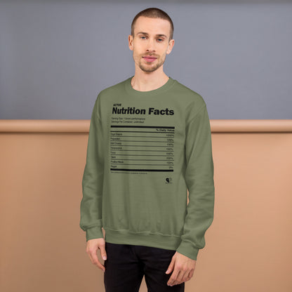Actor Nutrition Facts - Printed Staple Unisex Crewneck Sweatshirt