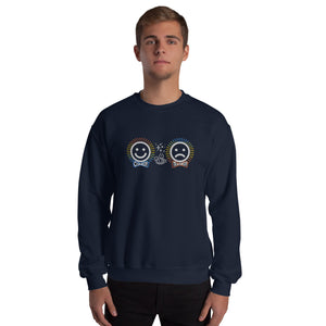 Comedy Tragedy  - Embroidered Staple Unisex Crewneck Sweatshirt