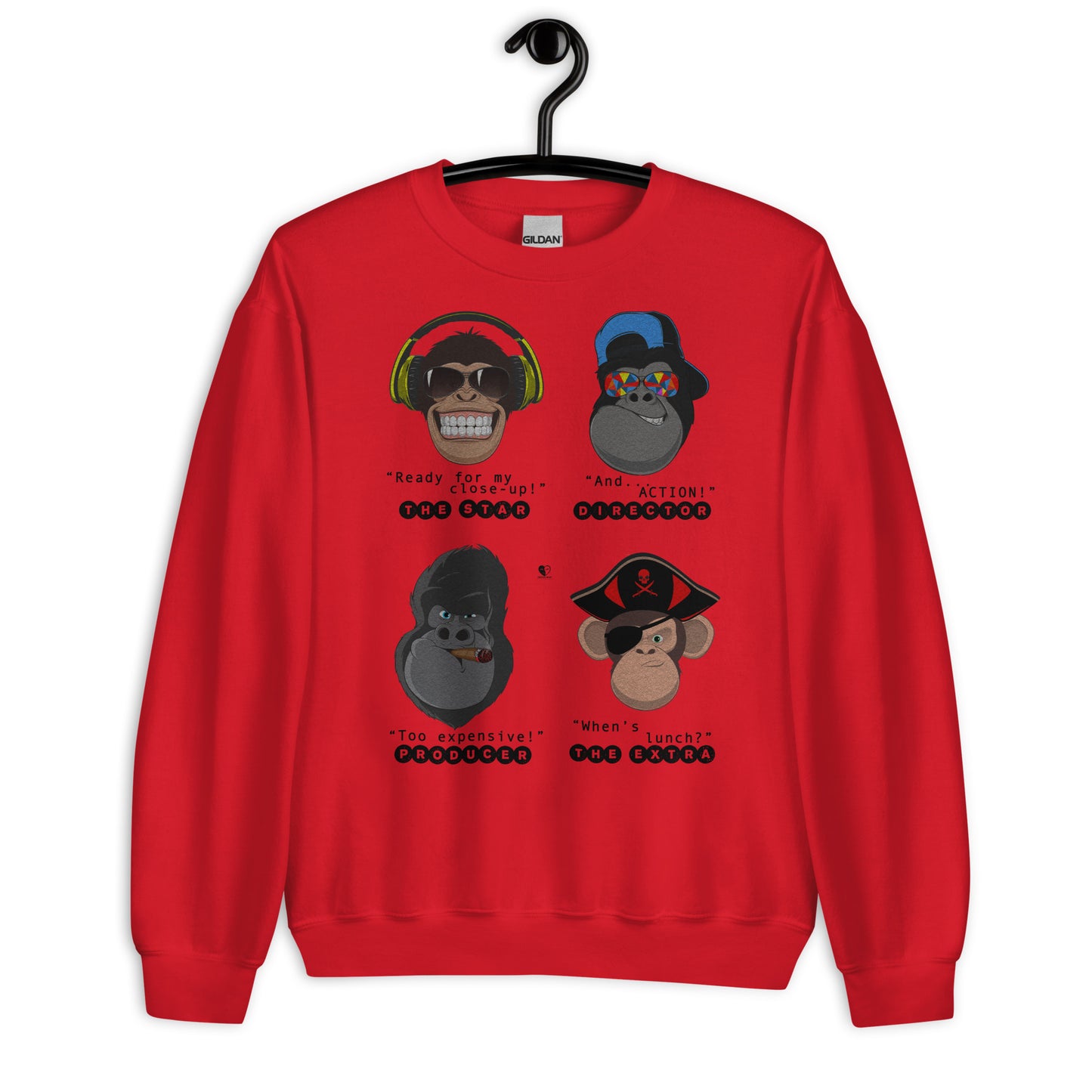 Movie Film Set Monkeys - Printed Staple Unisex Crewneck Sweatshirt