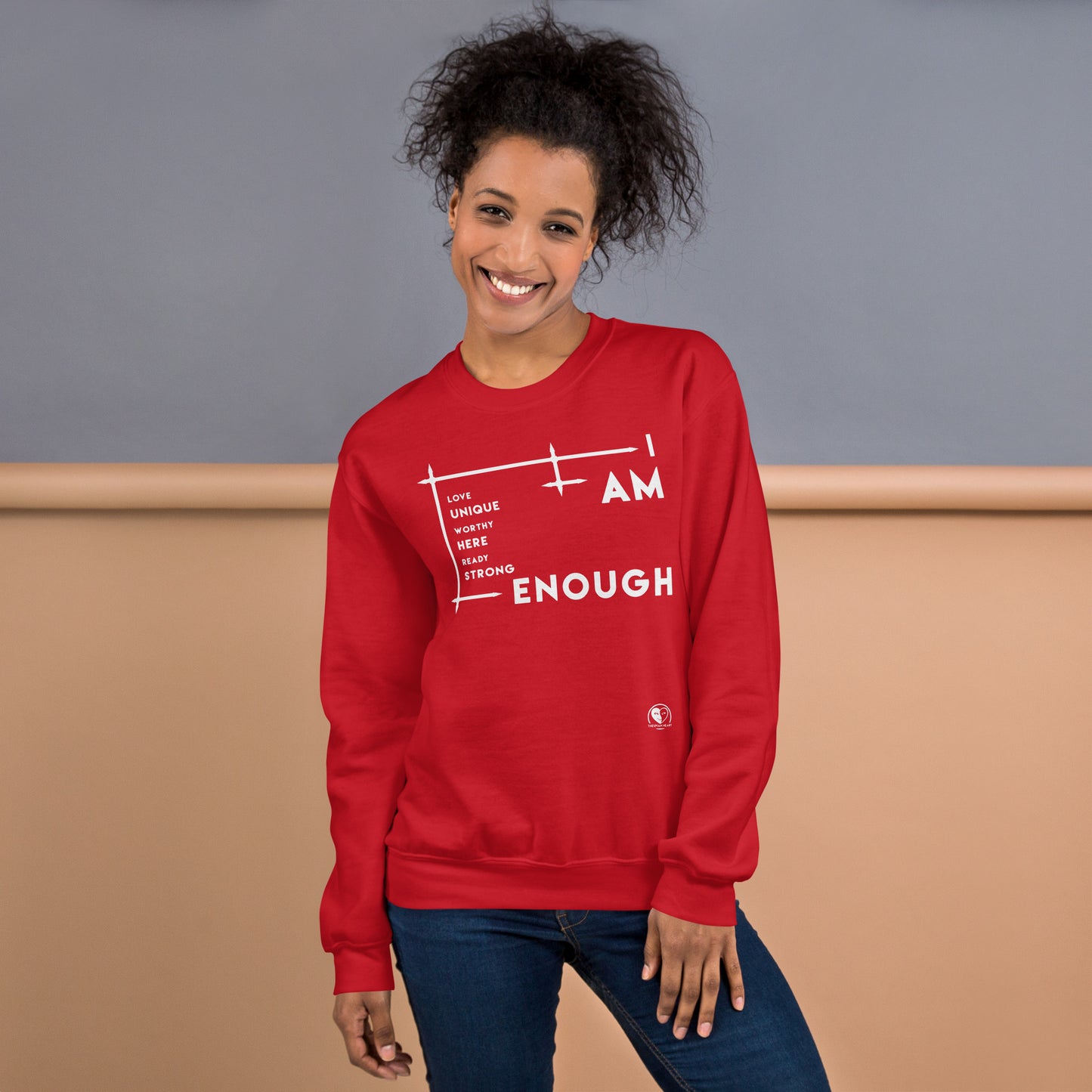 I Am Enough - Printed Staple Unisex Crewneck Sweatshirt