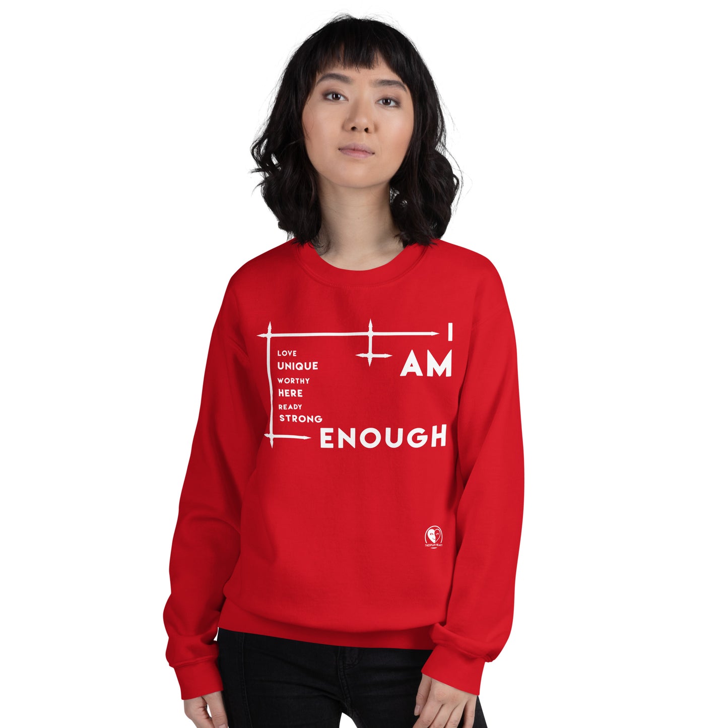 I Am Enough - Printed Staple Unisex Crewneck Sweatshirt