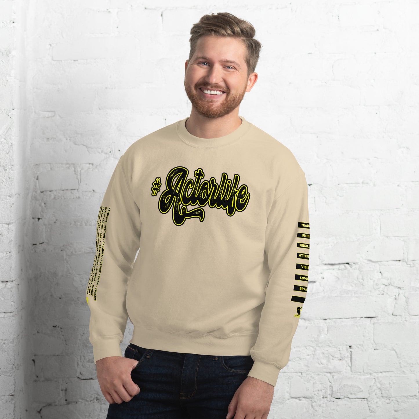 #ActorLife - Printed Staple Unisex Crewneck Sweatshirt