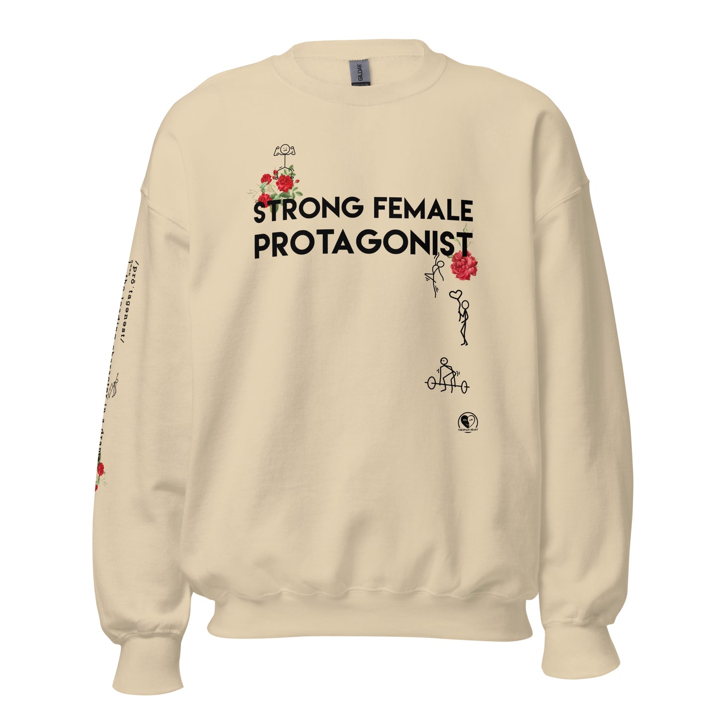 Strong Female Protagonist Rose - Printed Staple Unisex Crewneck Sweatshirt