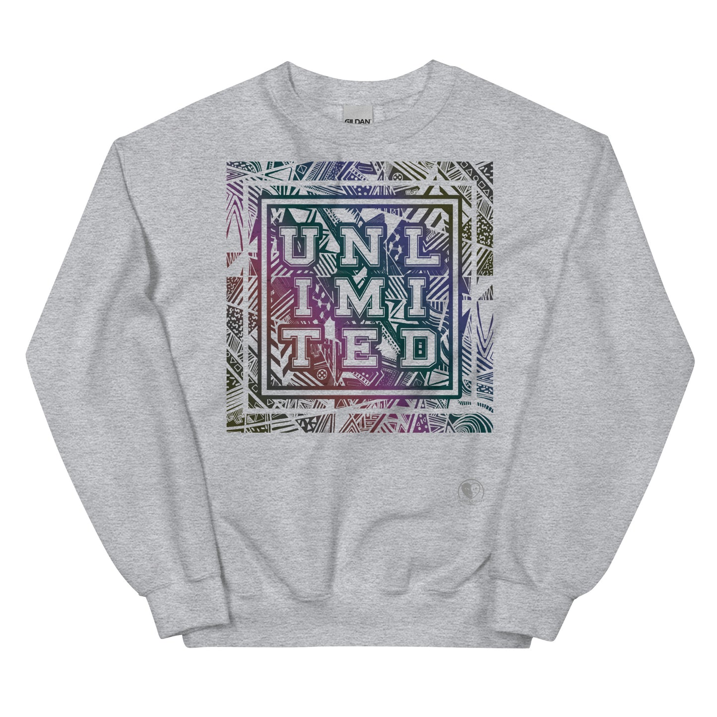 Unlimited Colorful - Printed Staple Unisex Crewneck Sweatshirt