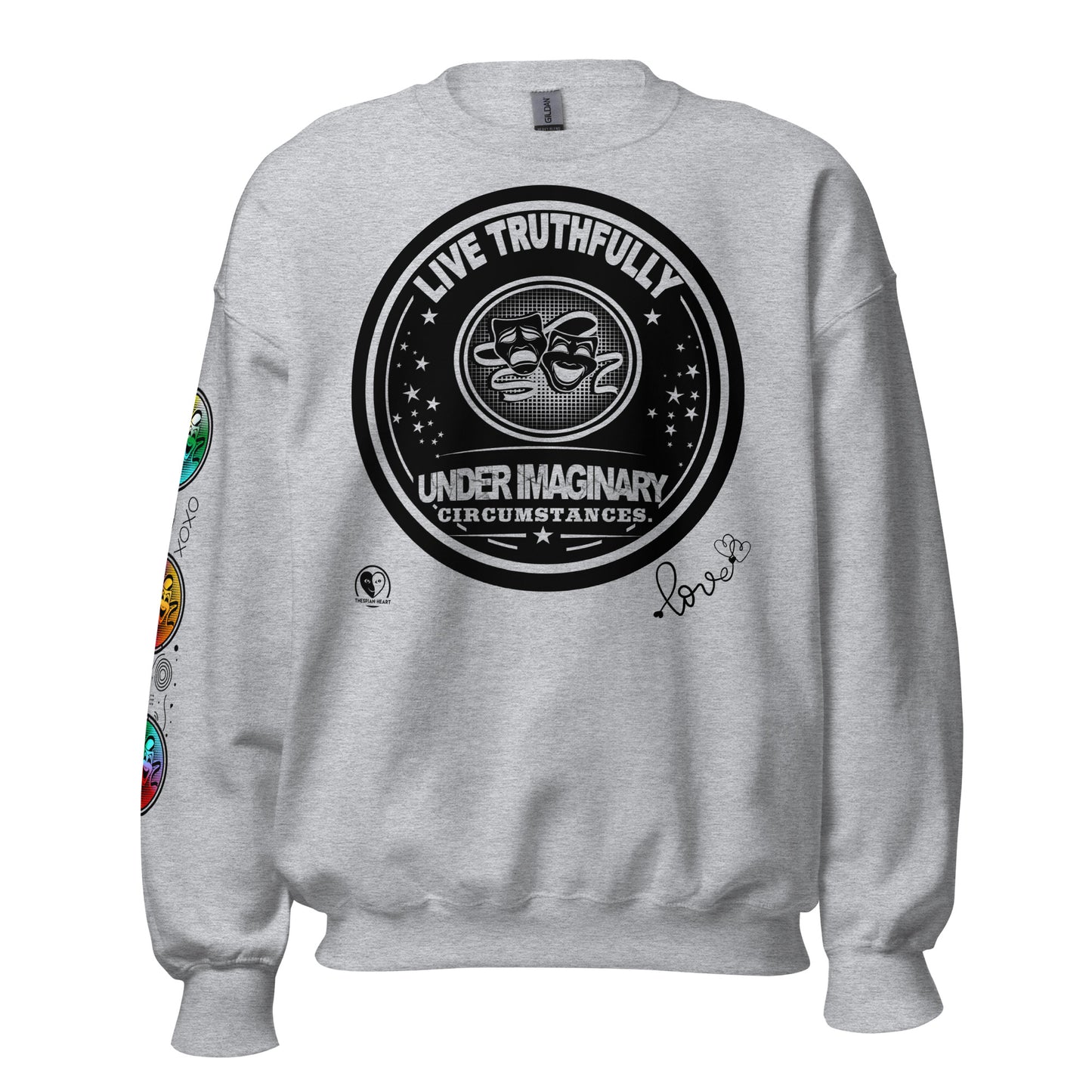 Live Truthfully - Printed Staple Unisex Crewneck Sweatshirt