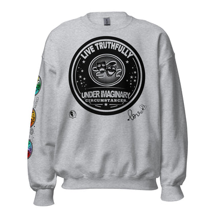 Live Truthfully - Printed Staple Unisex Crewneck Sweatshirt