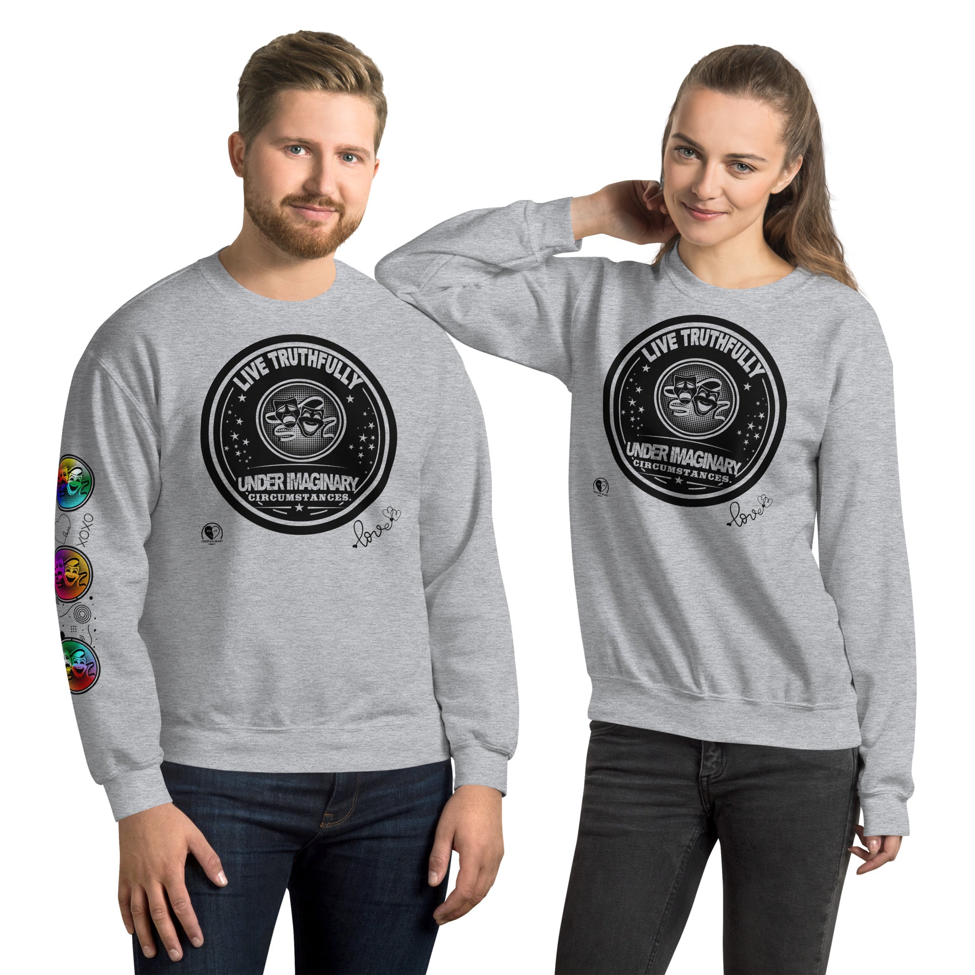 Live Truthfully - Printed Staple Unisex Crewneck Sweatshirt