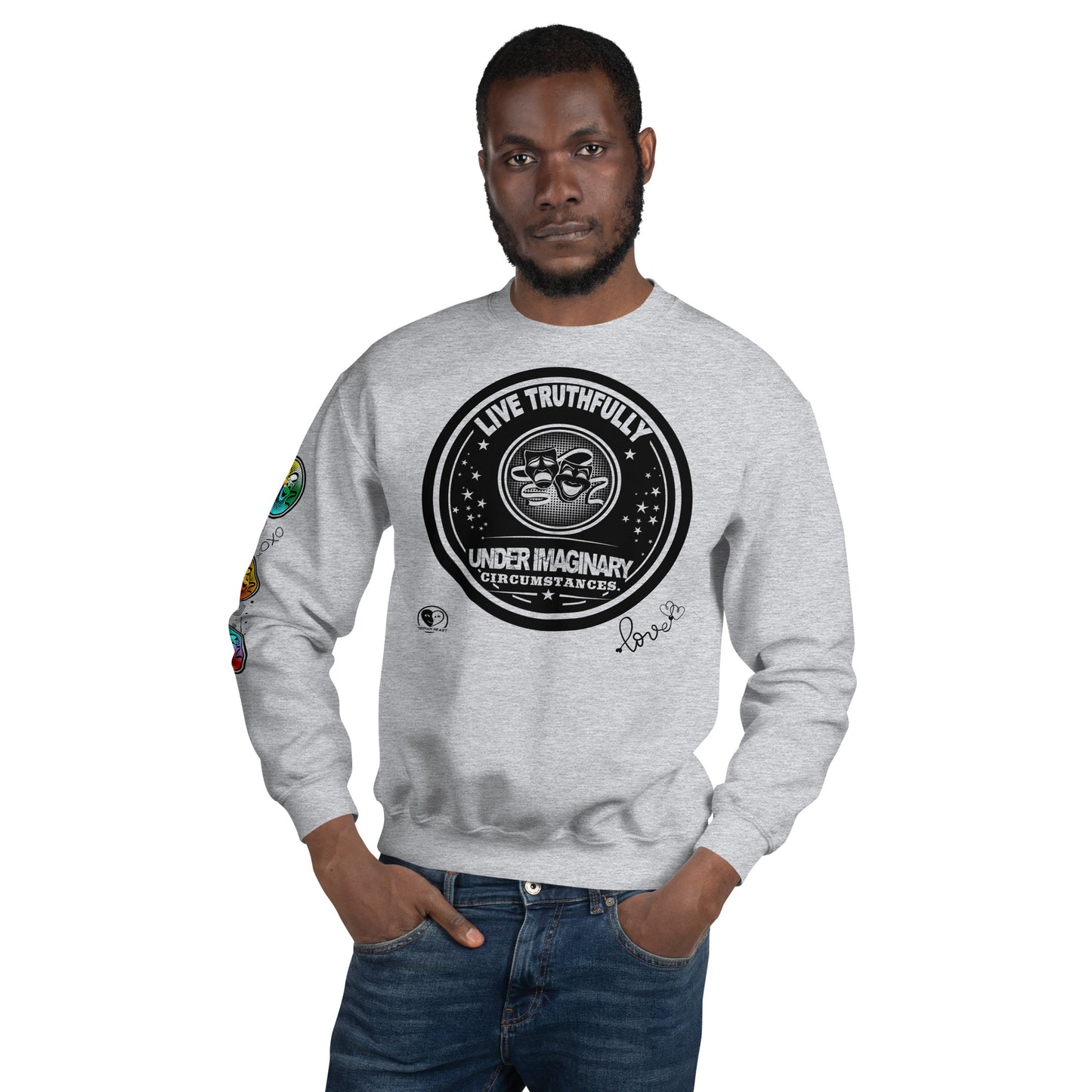 Live Truthfully - Printed Staple Unisex Crewneck Sweatshirt