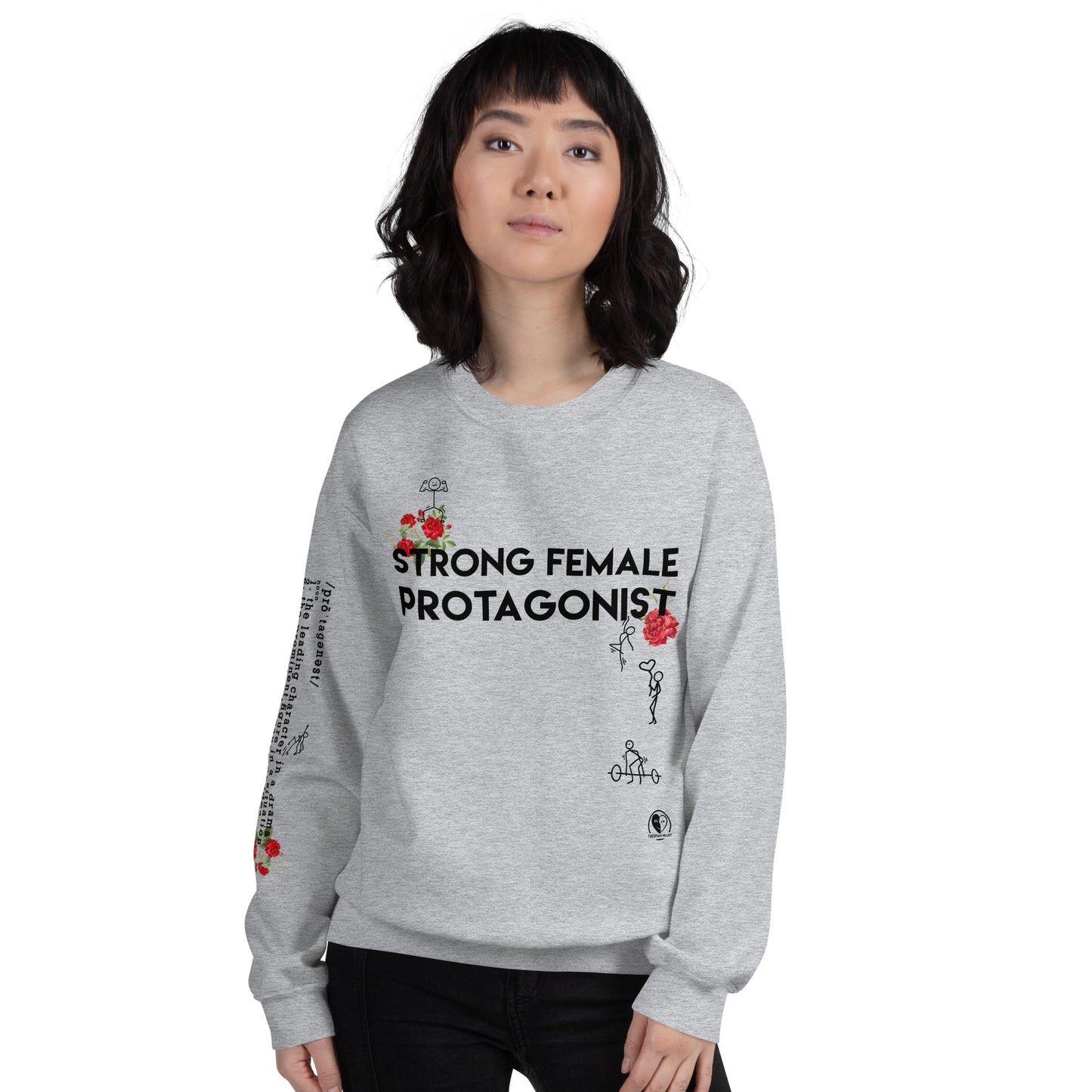 Strong Female Protagonist Rose - Printed Staple Unisex Crewneck Sweatshirt