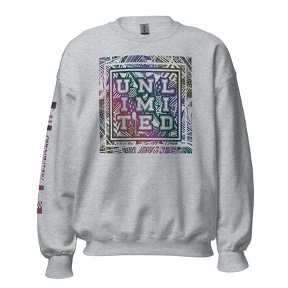 Unlimited Colorful - Printed Staple Unisex Crewneck Sweatshirt