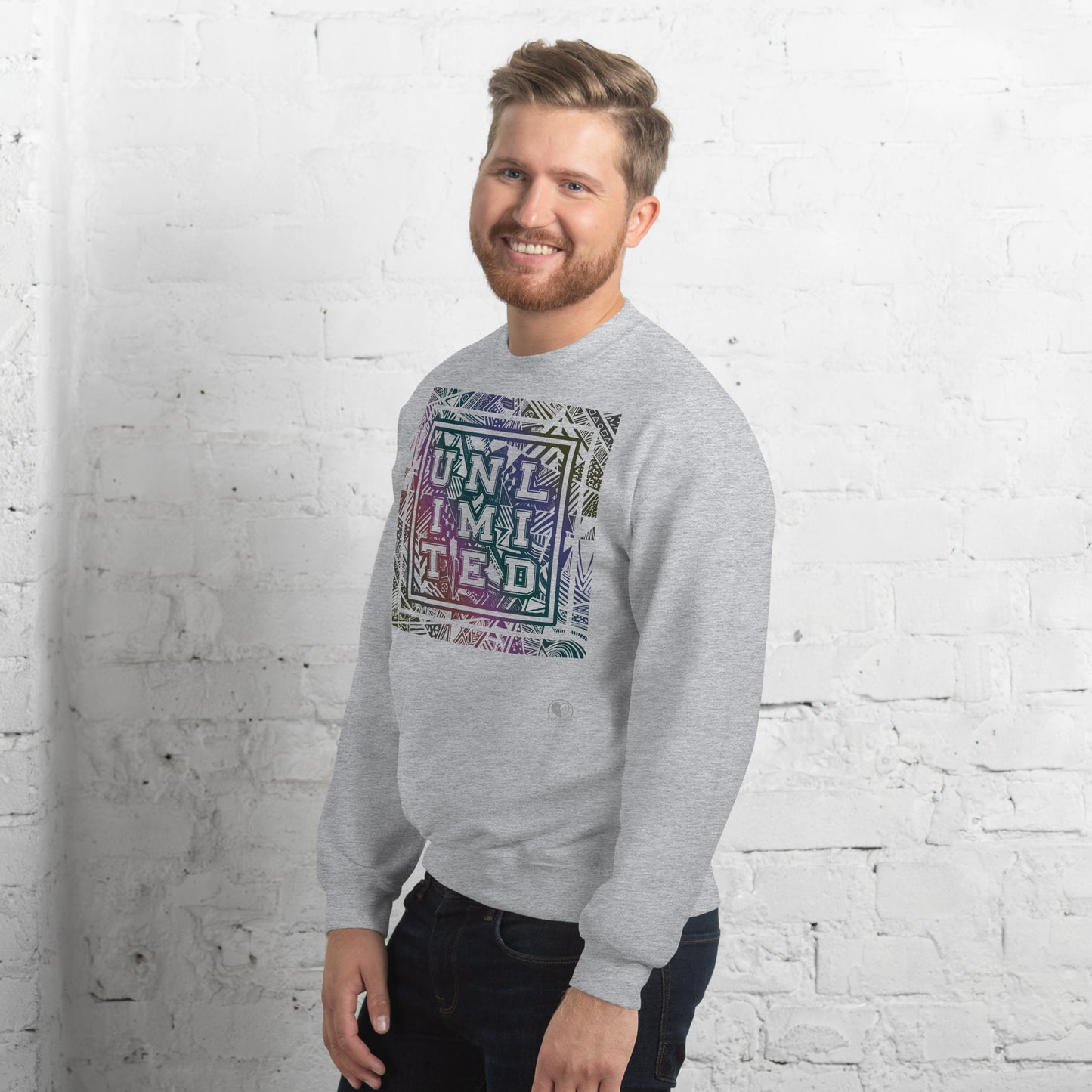 Unlimited Colorful - Printed Staple Unisex Crewneck Sweatshirt