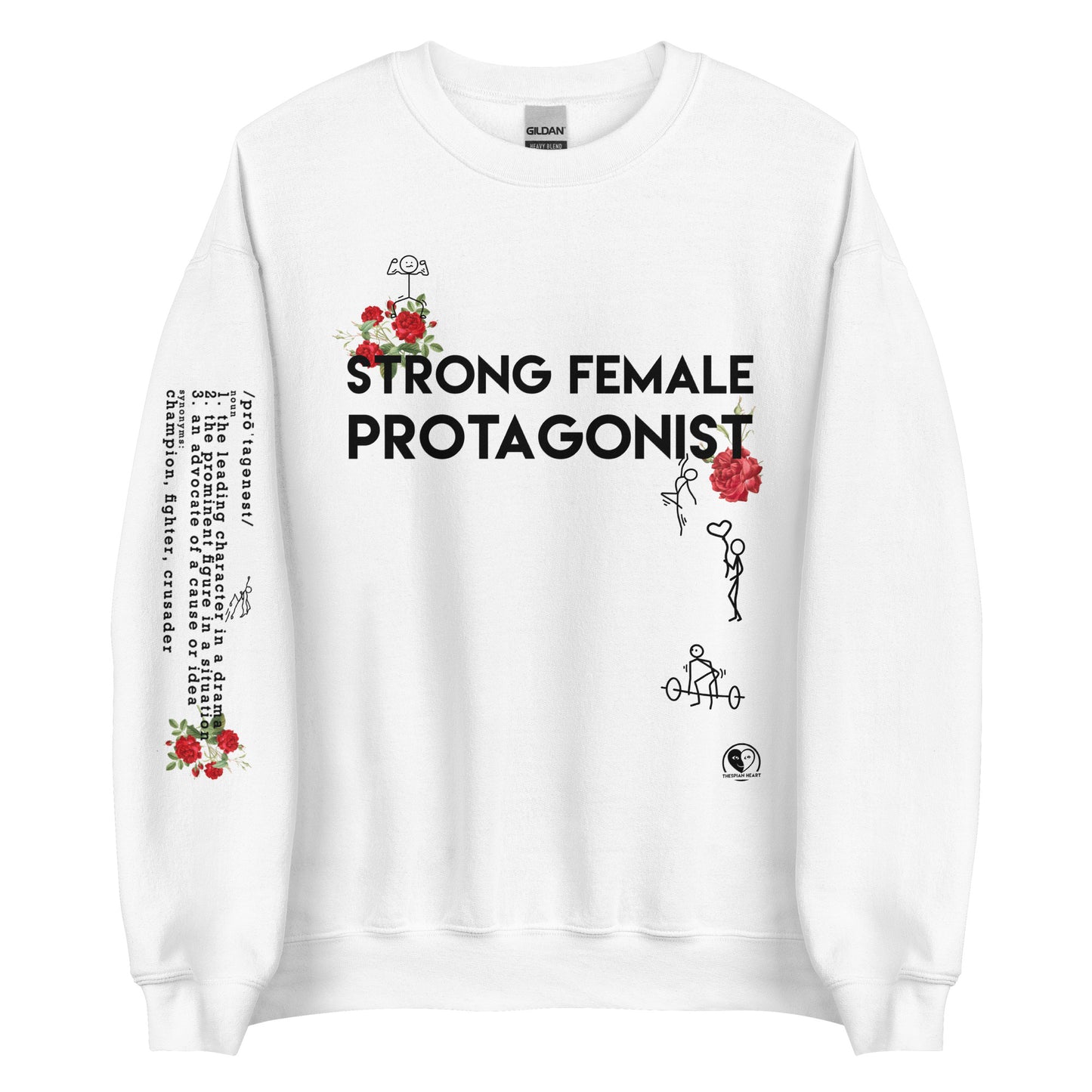 Strong Female Protagonist Rose - Printed Staple Unisex Crewneck Sweatshirt