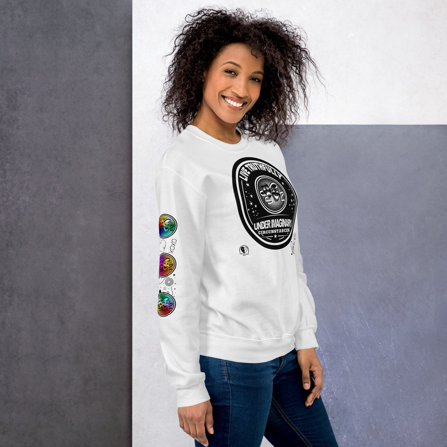 Live Truthfully - Printed Staple Unisex Crewneck Sweatshirt