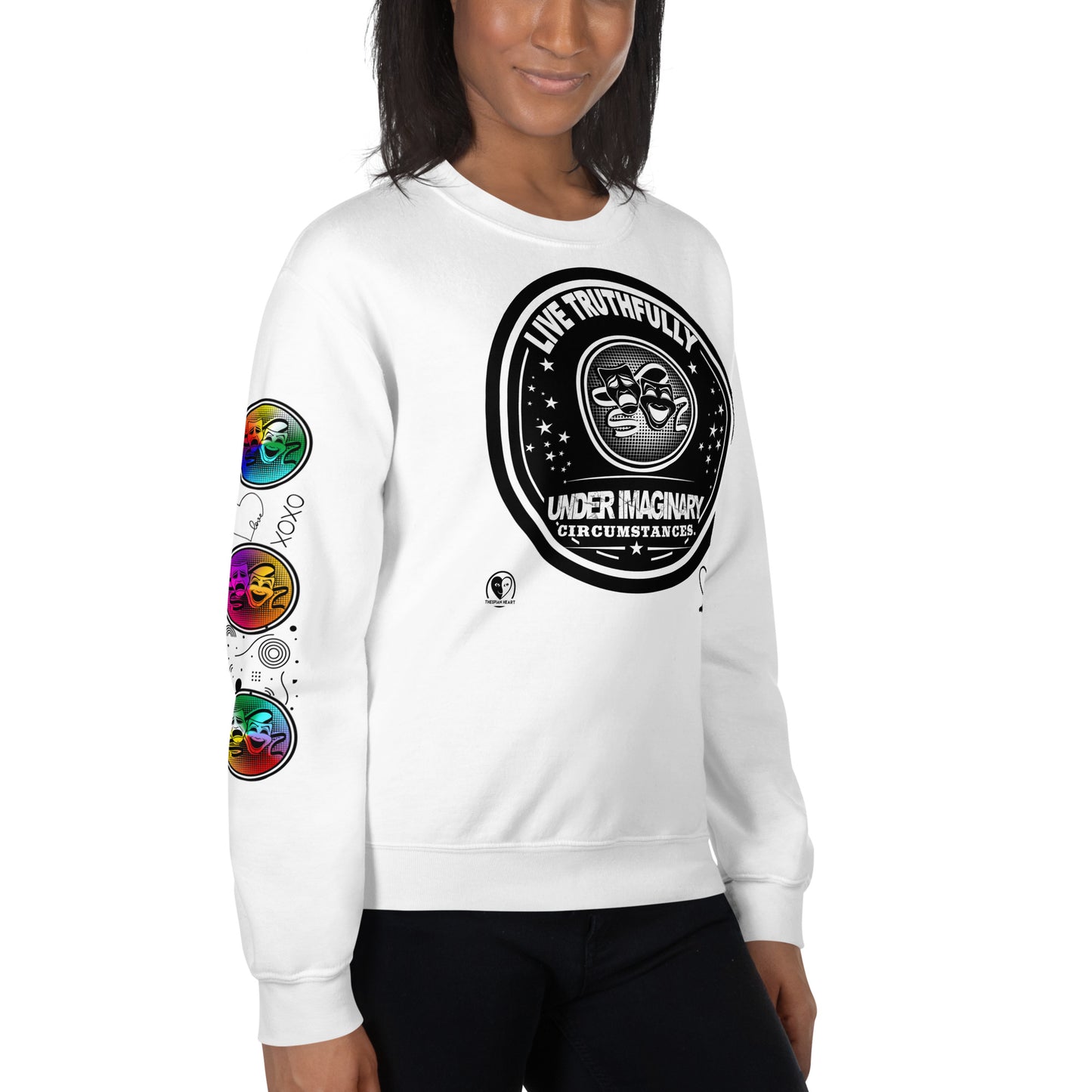 Live Truthfully - Printed Staple Unisex Crewneck Sweatshirt