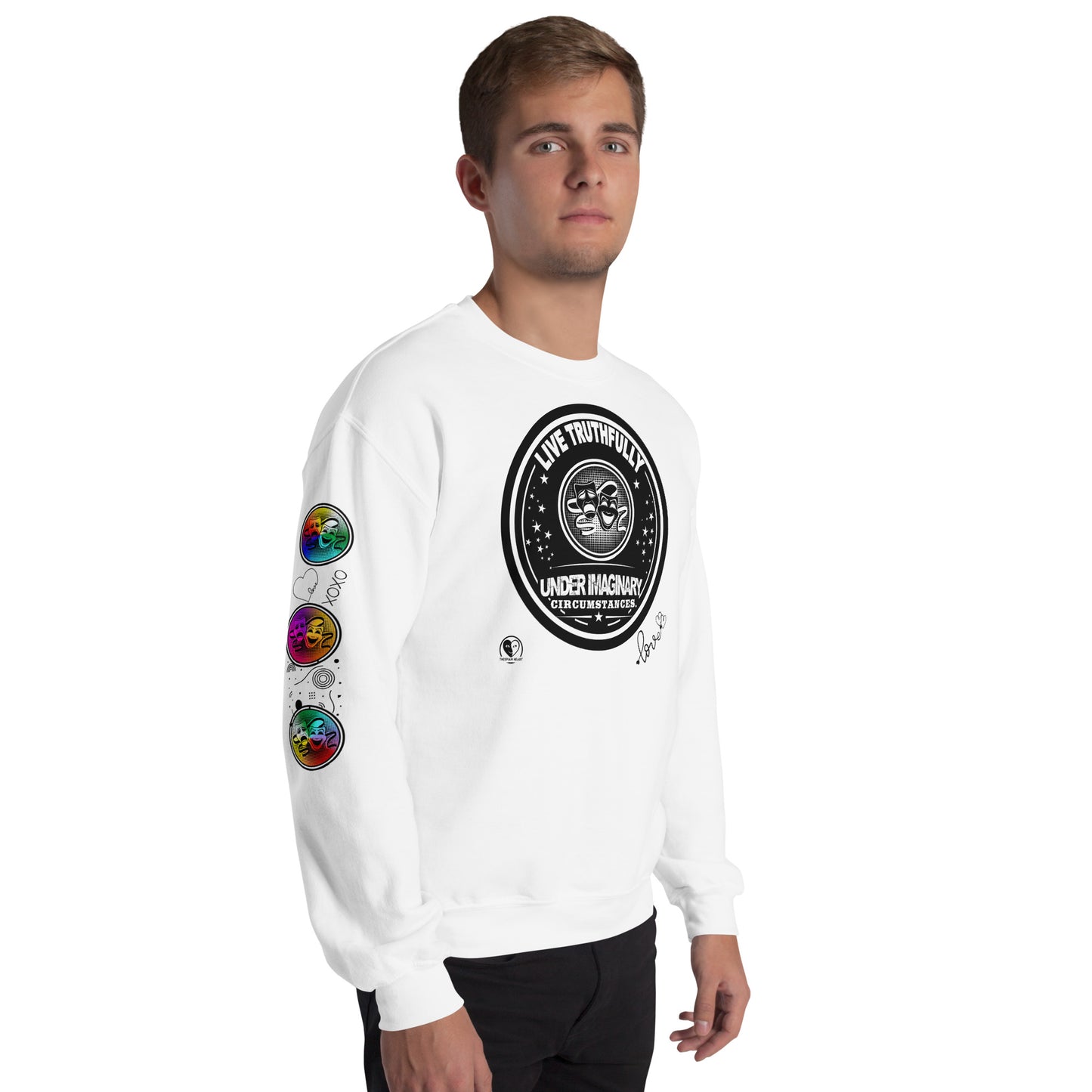 Live Truthfully - Printed Staple Unisex Crewneck Sweatshirt