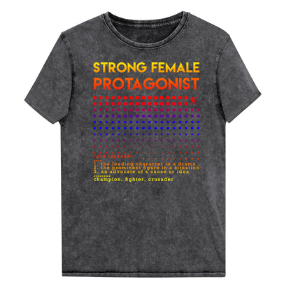 Strong Female Protagonist Sunset - Denim T-Shirt