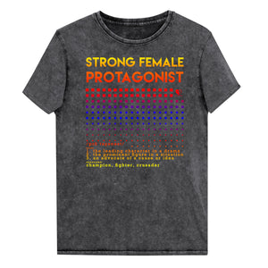 Strong Female Protagonist Sunset - Denim T-Shirt