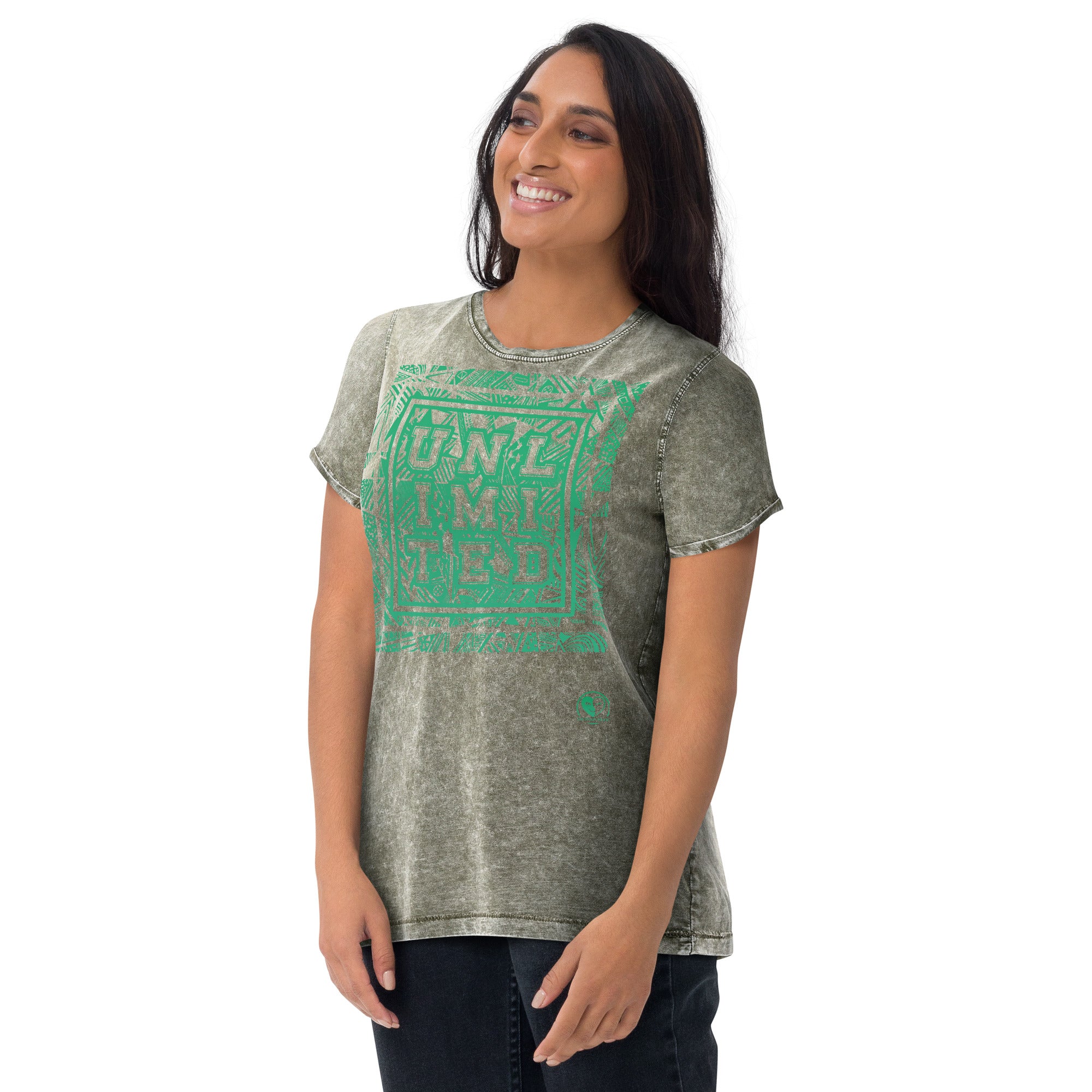 Unlimited - Green Denim T-Shirt