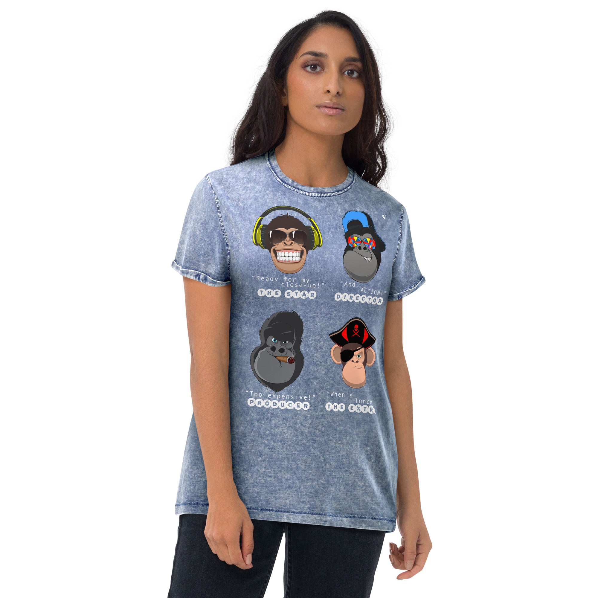 Movie Monkeys - Denim T-Shirt