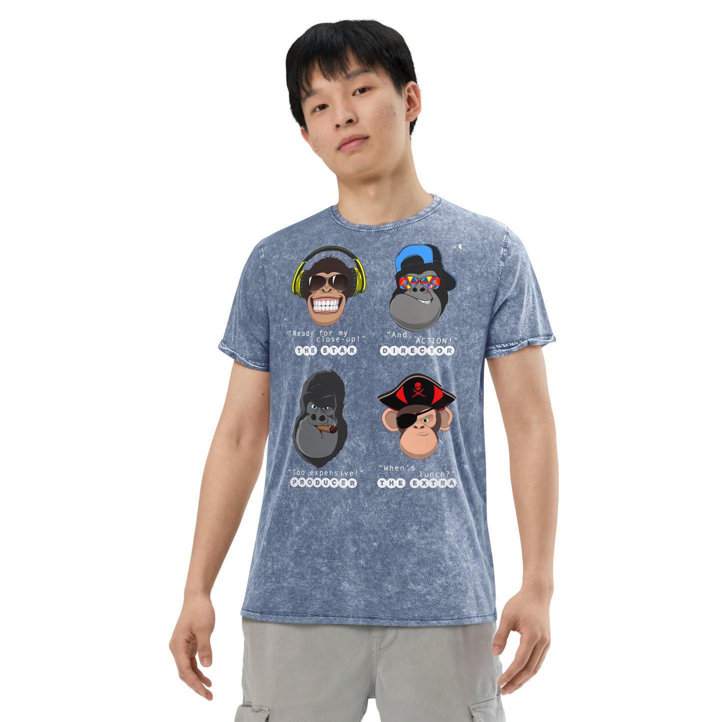 Movie Monkeys - Denim T-Shirt