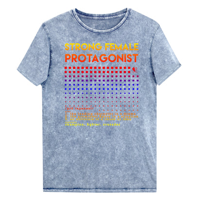 Strong Female Protagonist Sunset - Denim T-Shirt