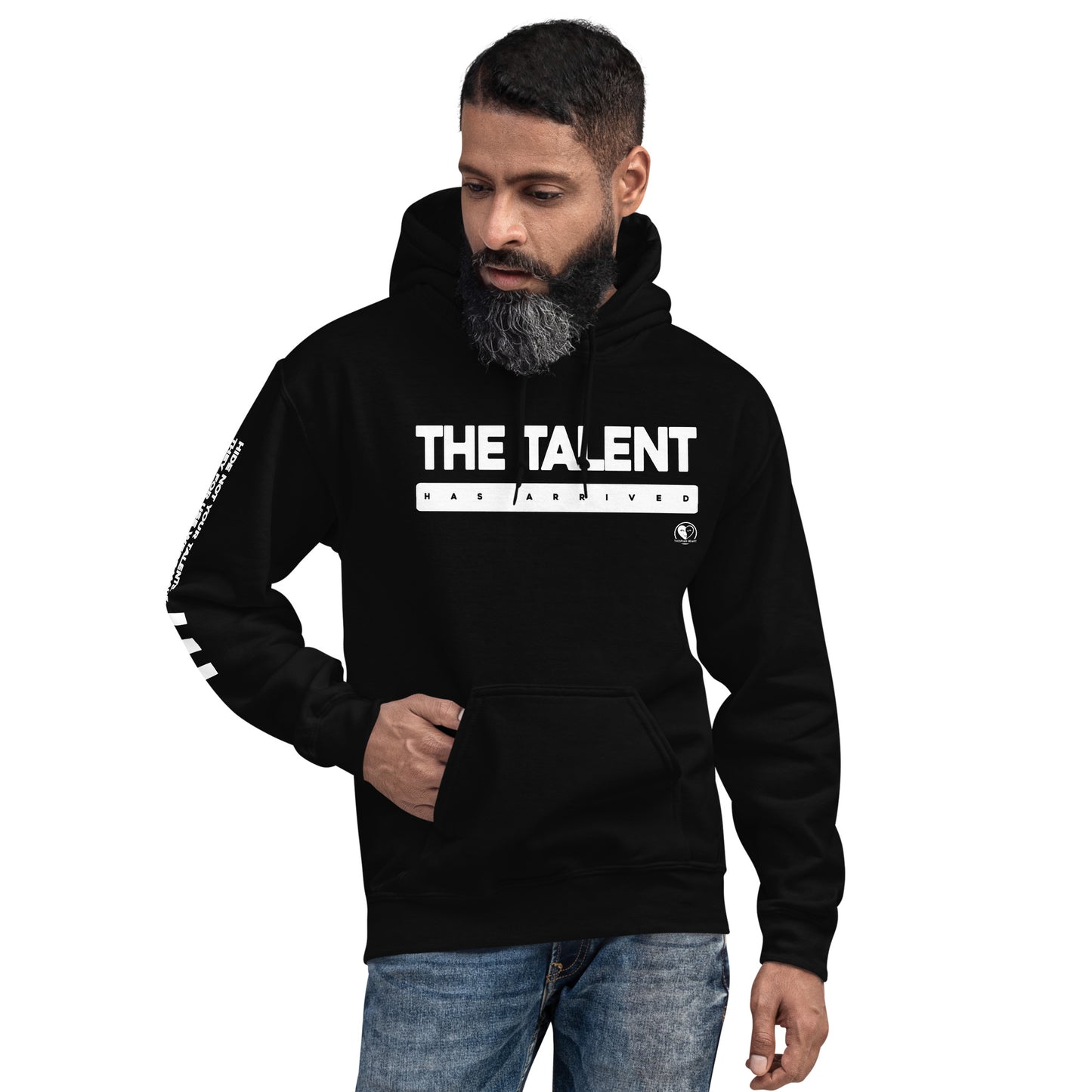 The Talent Has Arrived - Printed Sleeves Staple Unisex Hoodie