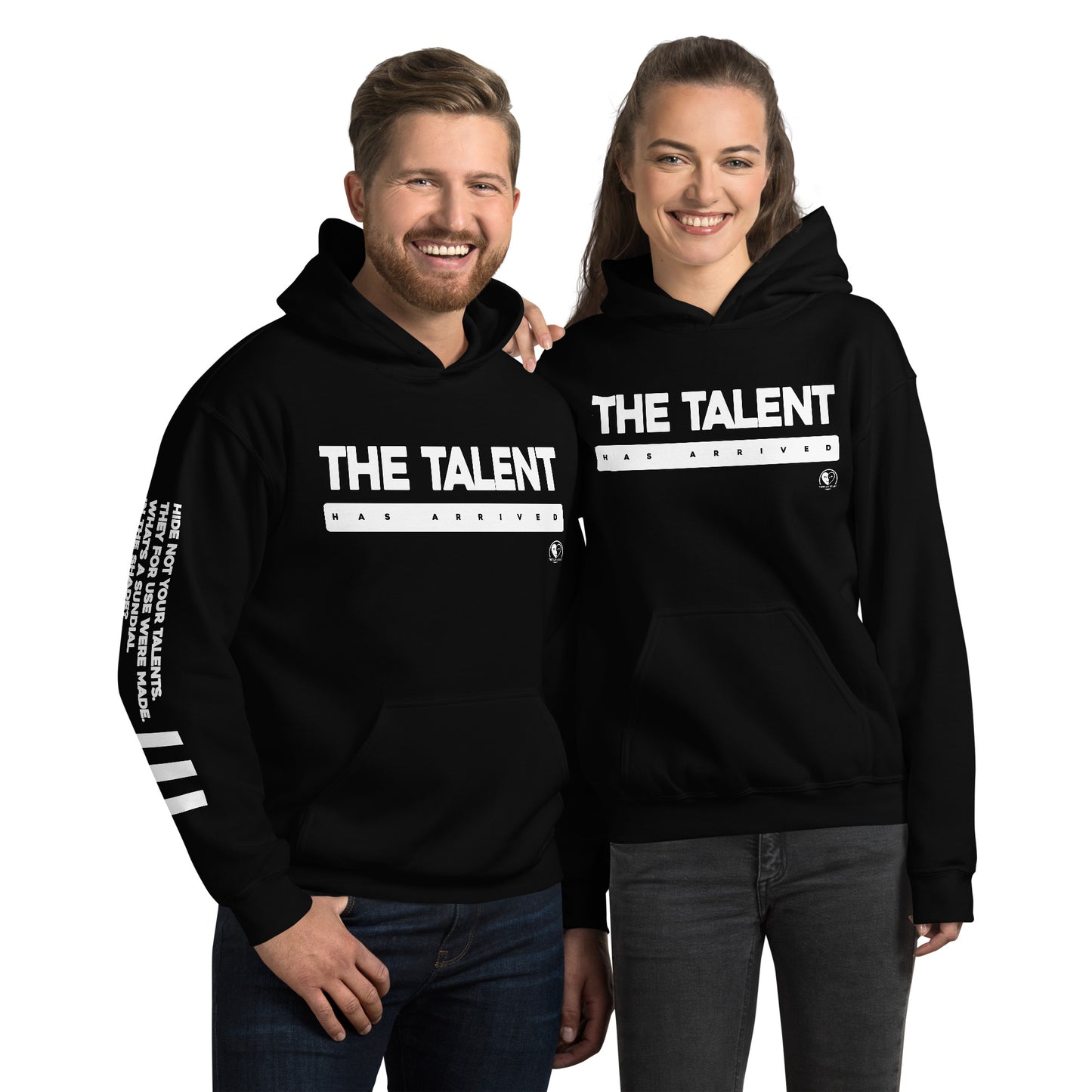 The Talent Has Arrived - Printed Sleeves Staple Unisex Hoodie