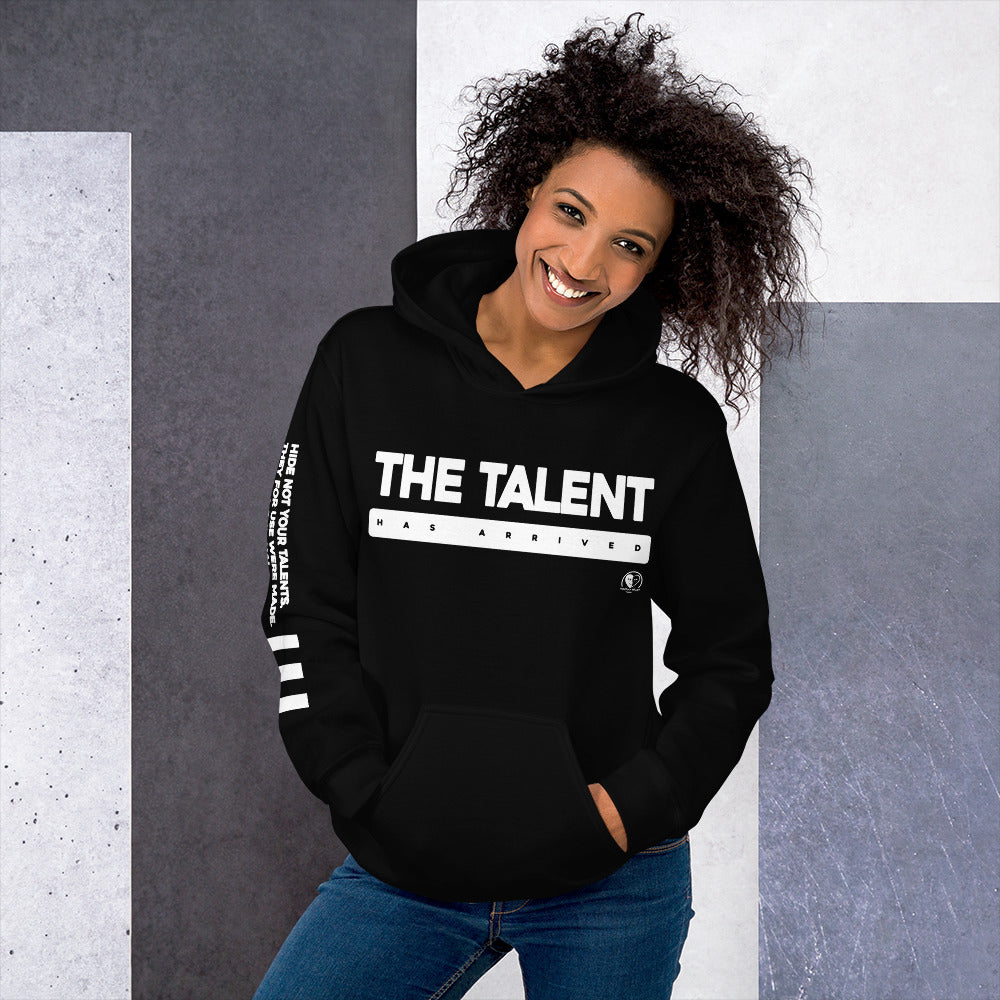 The Talent Has Arrived - Printed Sleeves Staple Unisex Hoodie