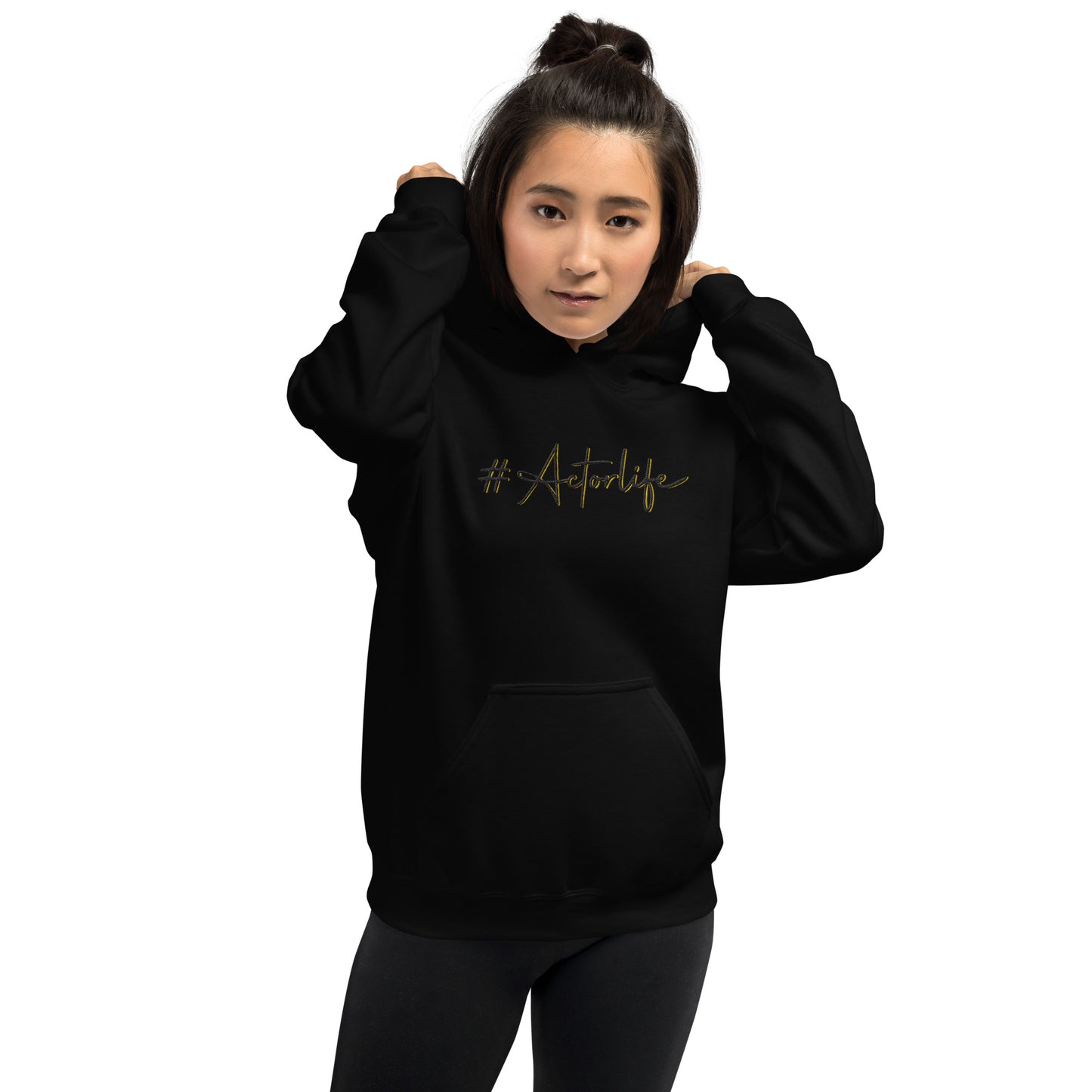 #Actorlife Cursive - Embroidered Staple Unisex Hoodie