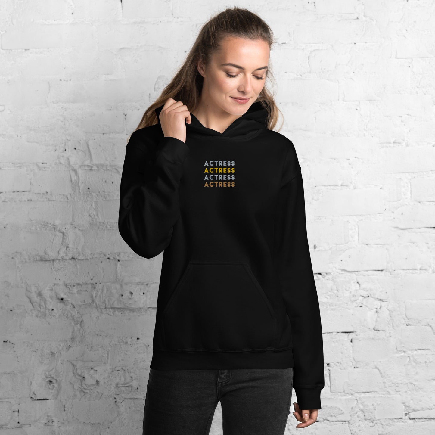 Actress x 4-  Embroidered Staple Unisex Hoodie