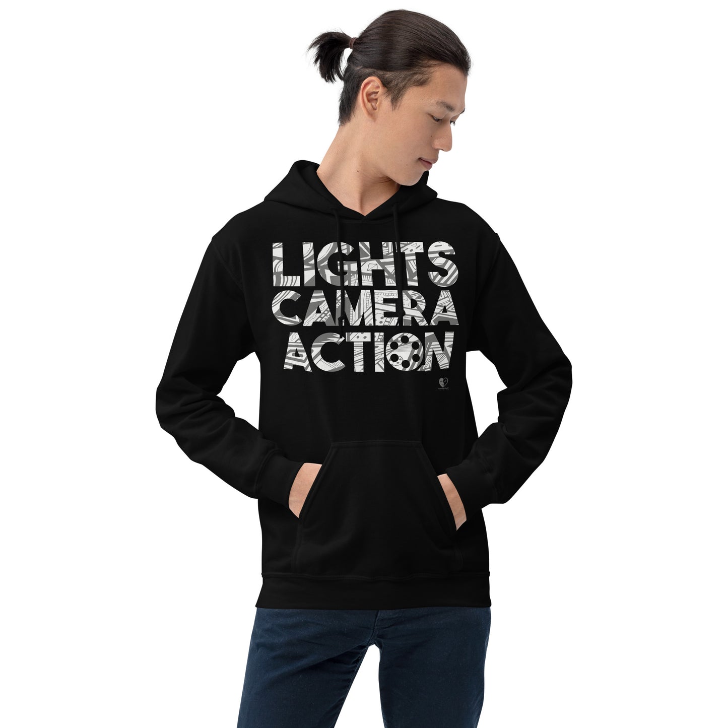 Lights Camera Action - Printed Staple Unisex Hoodie