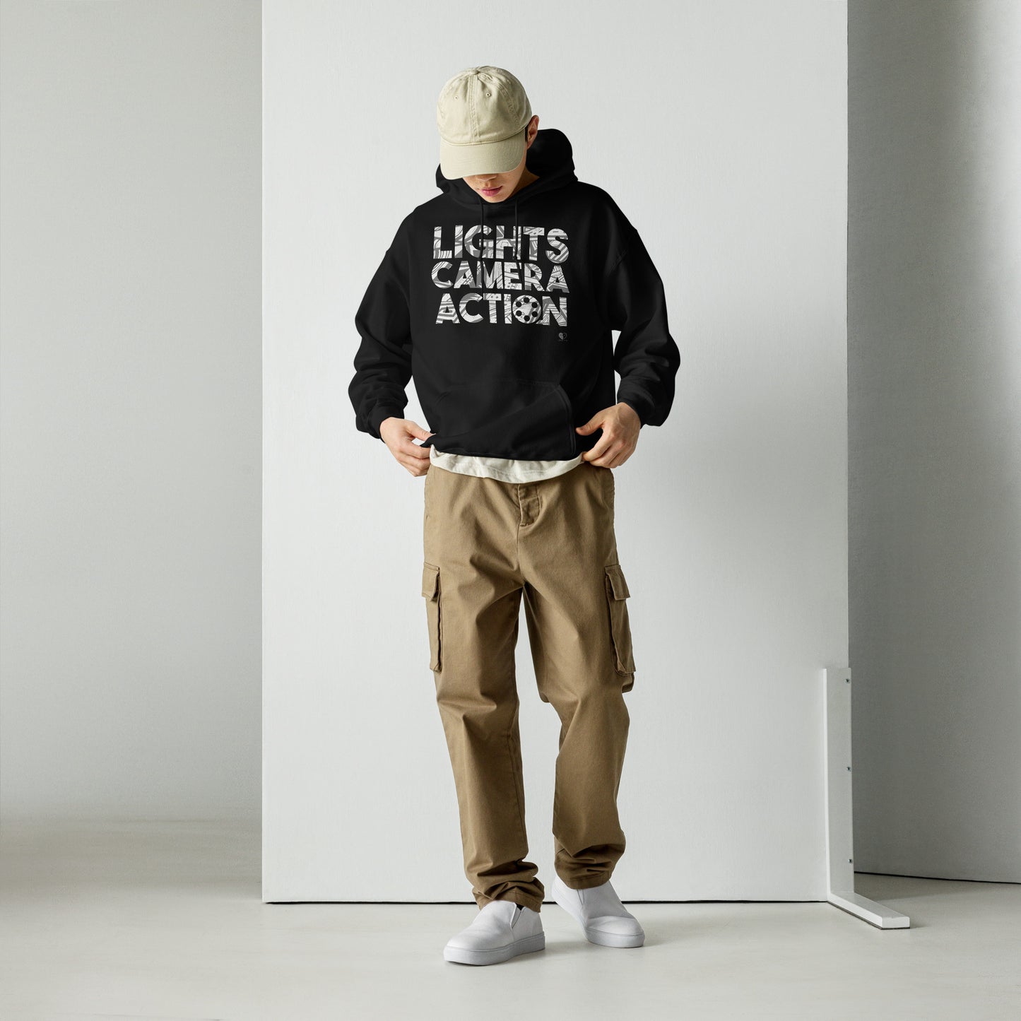 Lights Camera Action - Printed Staple Unisex Hoodie