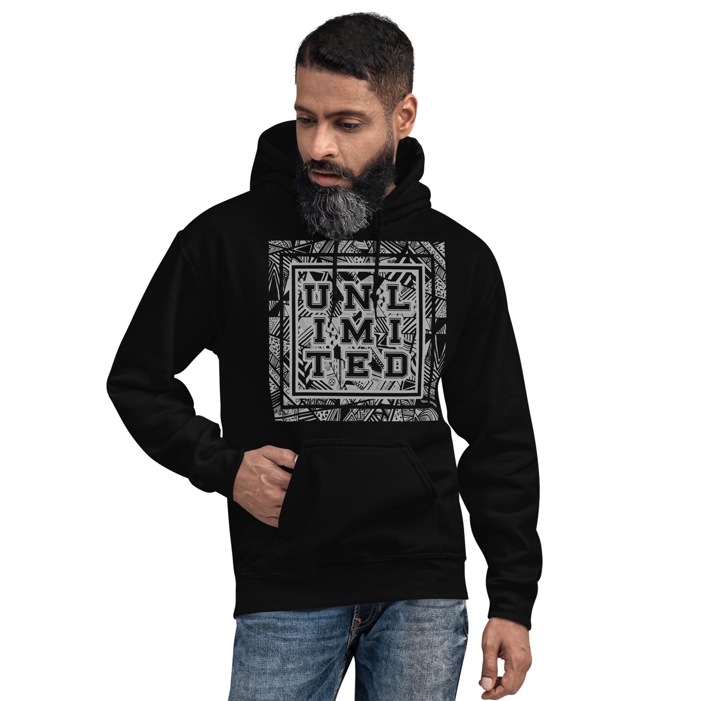 Unlimited - Printed Staple Unisex Hoodie