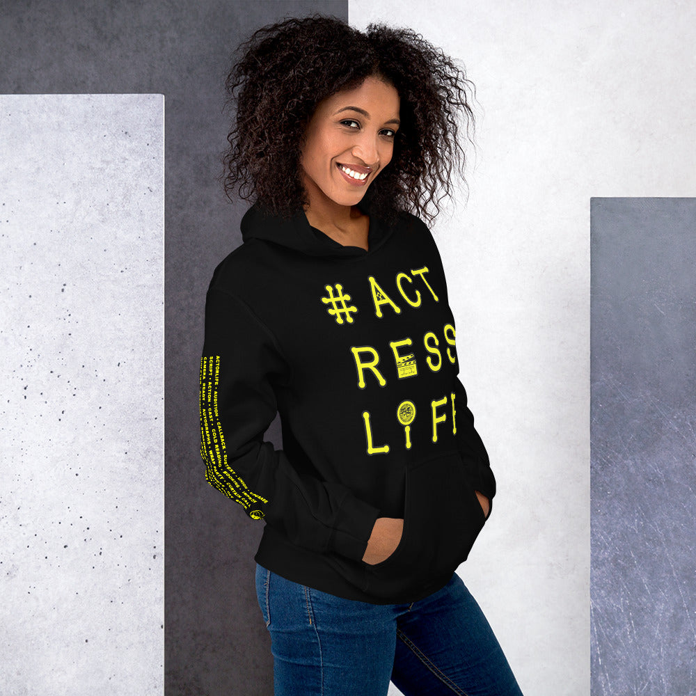 #Actresslife - Printed Sleeves Staple Unisex Hoodie