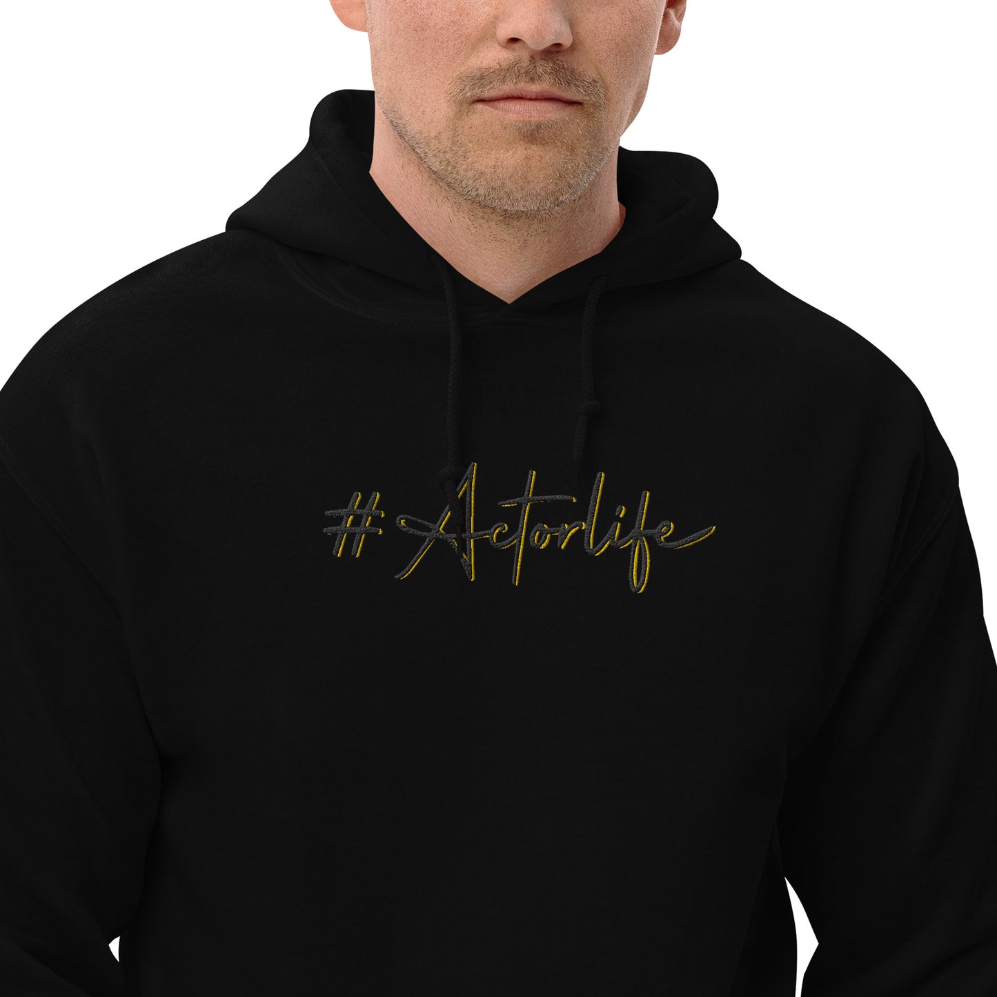 #Actorlife Cursive - Embroidered Staple Unisex Hoodie