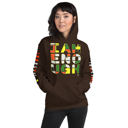 I Am Enough - Printed Sleeves Staple Unisex Hoodie