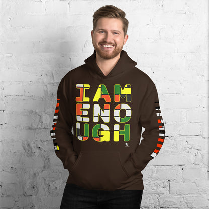 I Am Enough - Printed Sleeves Staple Unisex Hoodie