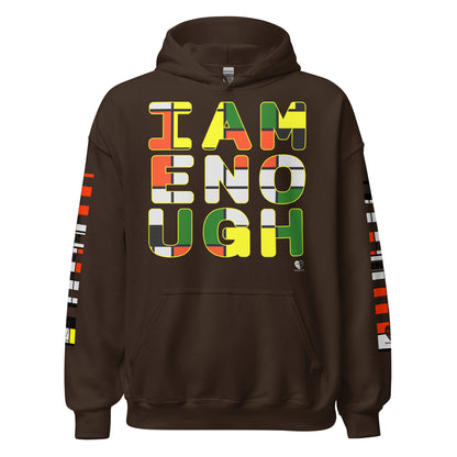 I Am Enough - Printed Sleeves Staple Unisex Hoodie
