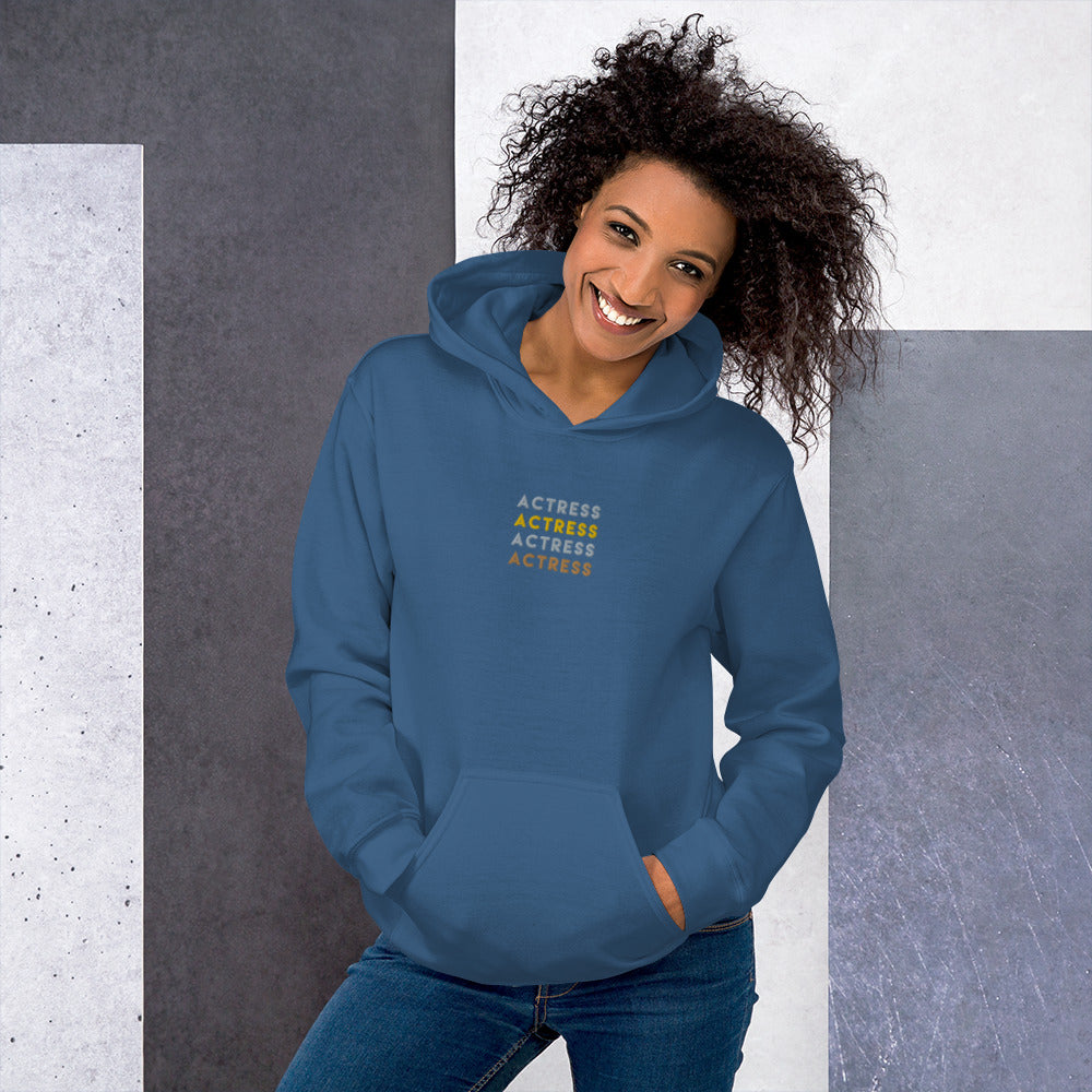 Actress x 4-  Embroidered Staple Unisex Hoodie