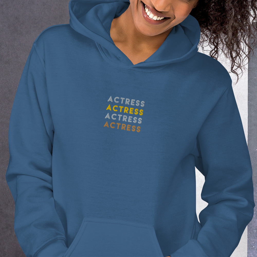 Actress x 4-  Embroidered Staple Unisex Hoodie