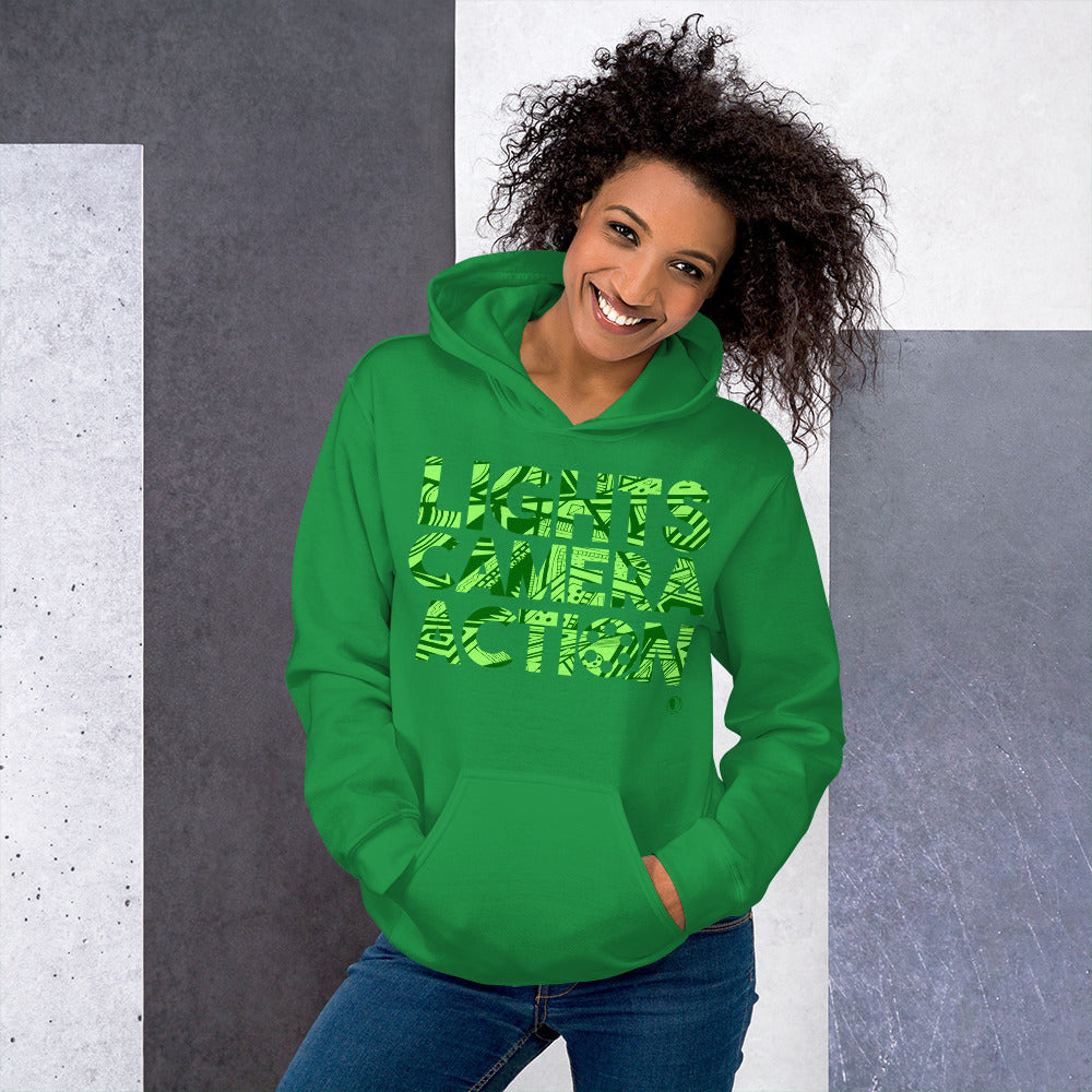 Lights Camera Action - Printed Staple Unisex Hoodie