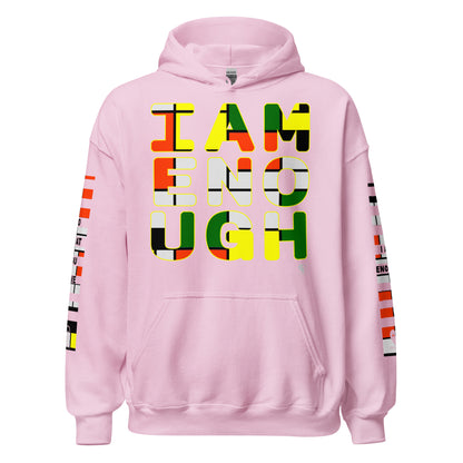 I Am Enough - Printed Sleeves Staple Unisex Hoodie