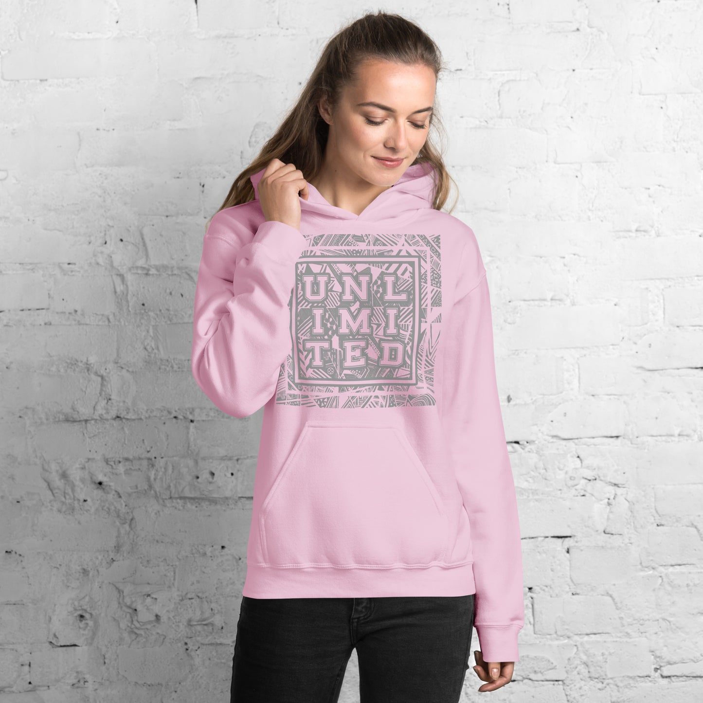 Unlimited - Printed Staple Unisex Hoodie