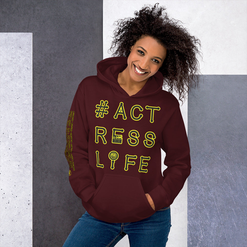 #Actresslife - Printed Sleeves Staple Unisex Hoodie