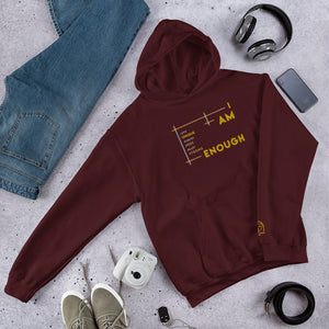 I Am Enough - Embroidered Staple Unisex Hoodie