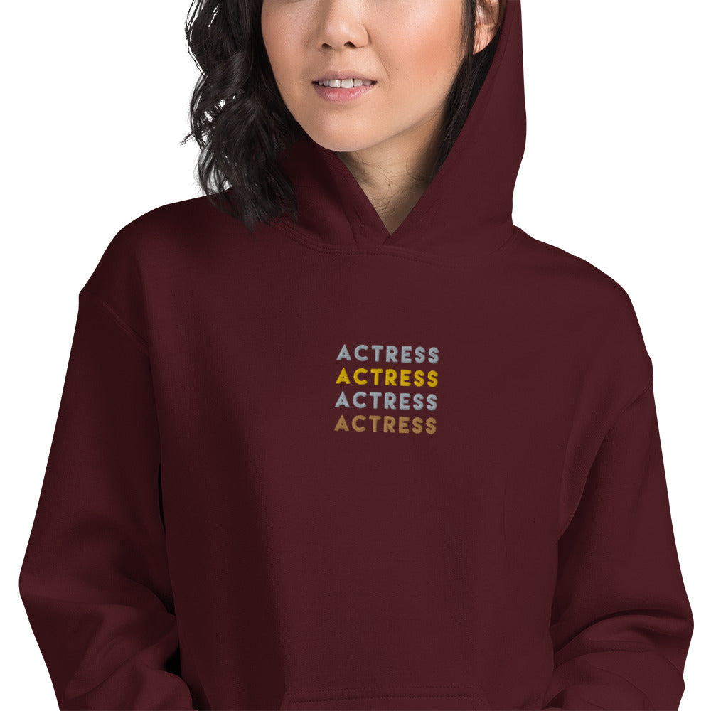 Actress x 4-  Embroidered Staple Unisex Hoodie