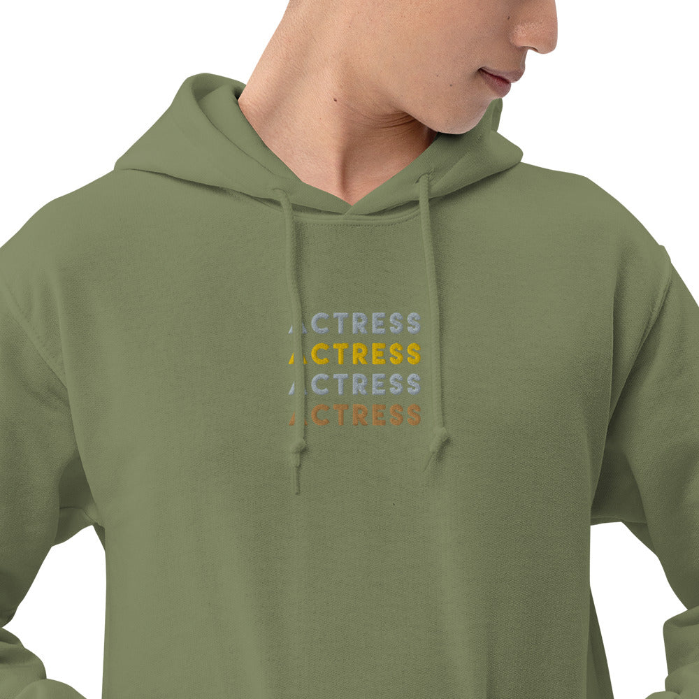 Actress x 4-  Embroidered Staple Unisex Hoodie