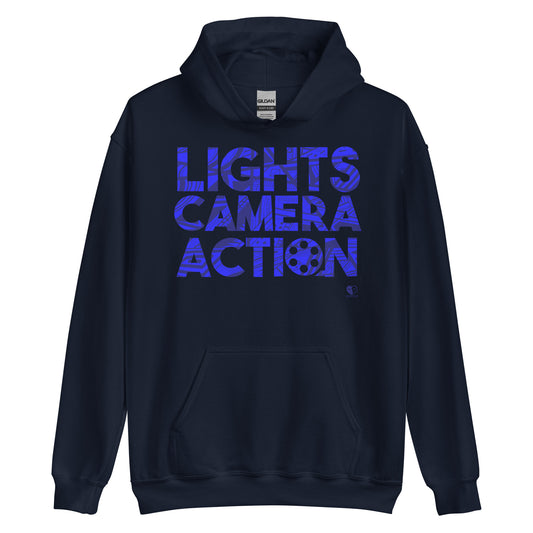 Lights Camera Action - Printed Staple Unisex Hoodie