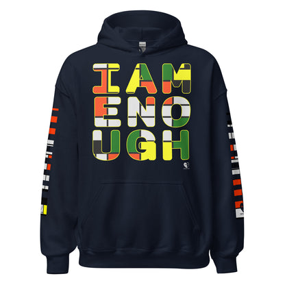 I Am Enough - Printed Sleeves Staple Unisex Hoodie