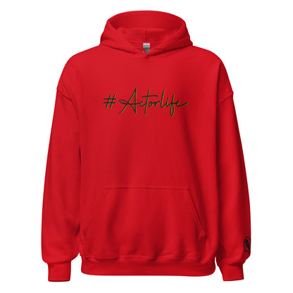#Actorlife Cursive - Embroidered Staple Unisex Hoodie
